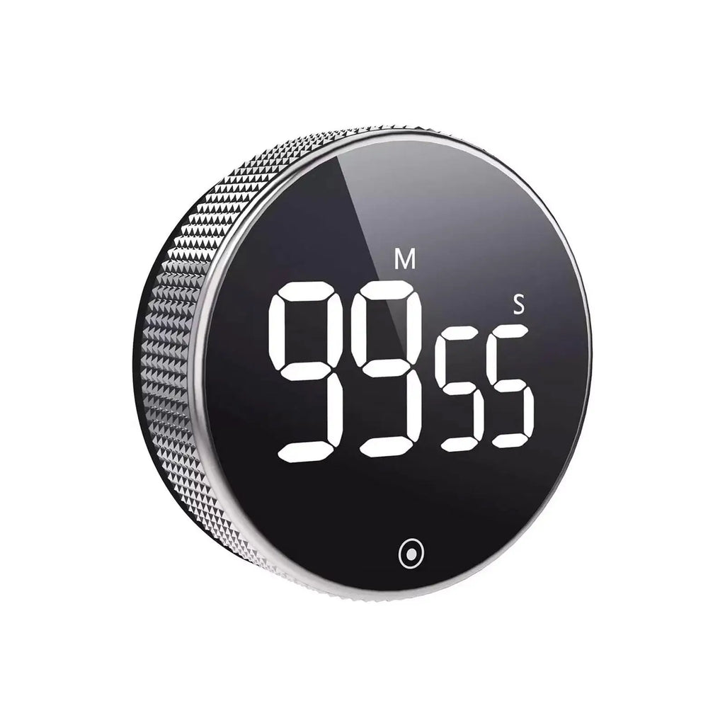 Timelux® Magnetic Digital Kitchen Timer | LED Stopwatch with Alarm for Cooking, Study & Shower Countdown