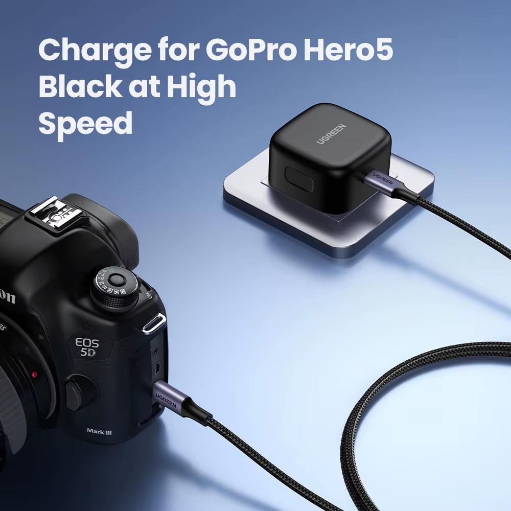 UGREEN® 100W USB-C Fast Charging Cable | Type-C to Type-C Cord with 5A E-Marker Chip for MacBook, iPad, Samsung & Xiaomi