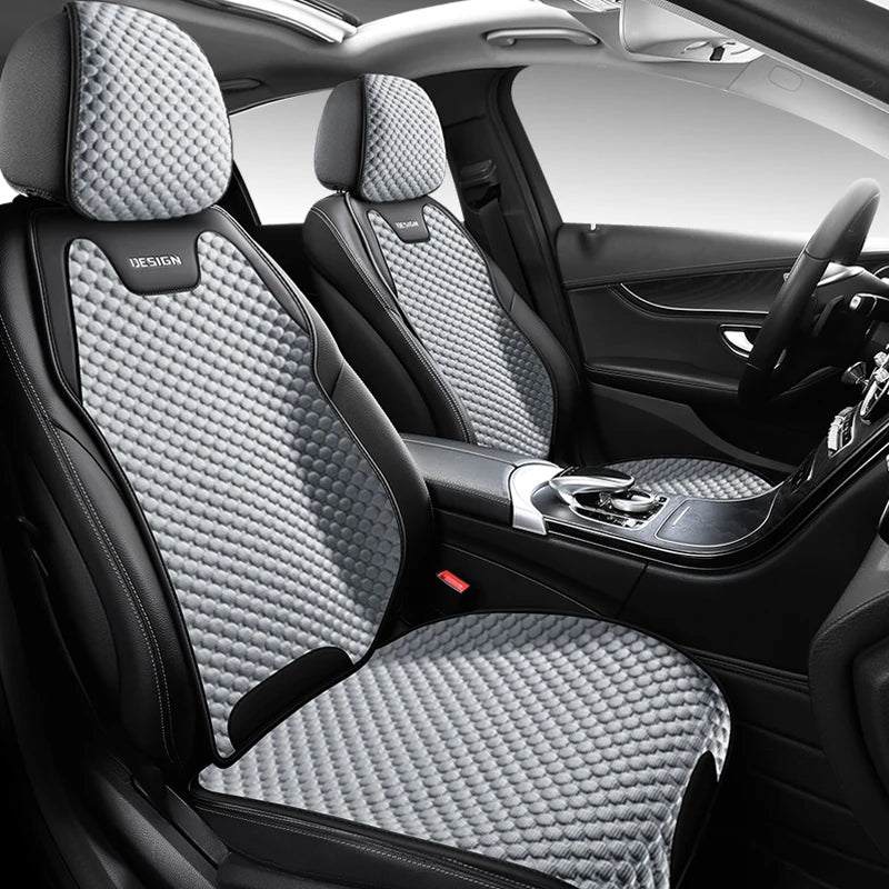 Premium Ice Silk [Car Seat Cover] – All-Season Comfort, Breathable Split Design, Universal Luxury Fit