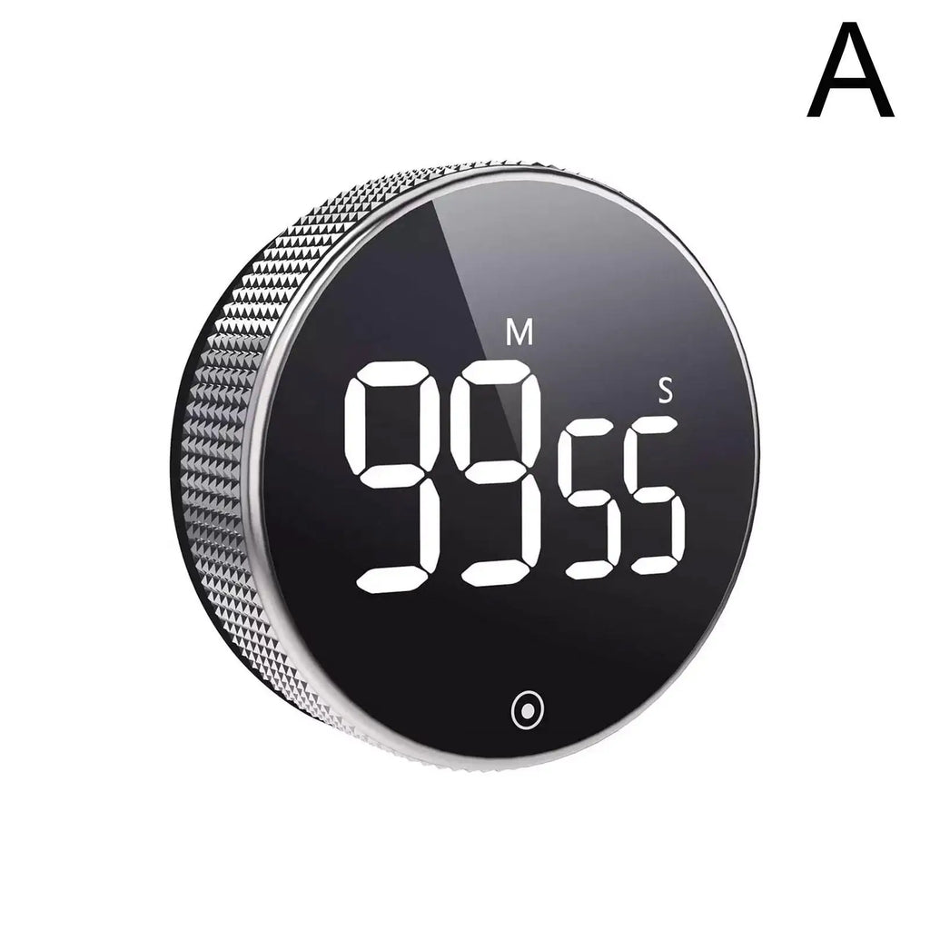 Timelux® Magnetic Digital Kitchen Timer | LED Stopwatch with Alarm for Cooking, Study & Shower Countdown