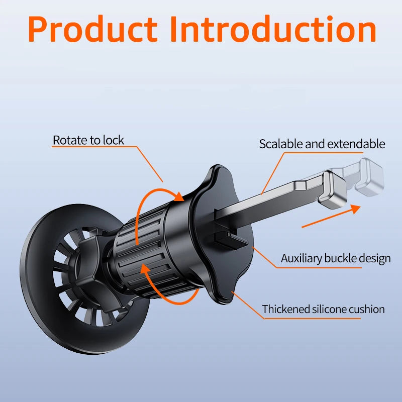 Untoom® Magnetic Car Mount | MagSafe Phone Holder for iPhone & Xiaomi Air Vent GPS Brackets
