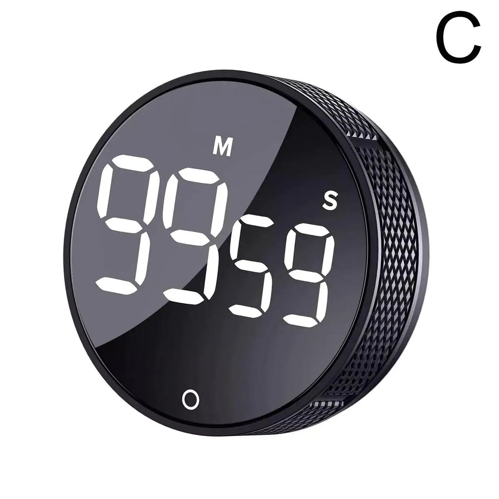 Timelux® Magnetic Digital Kitchen Timer | LED Stopwatch with Alarm for Cooking, Study & Shower Countdown