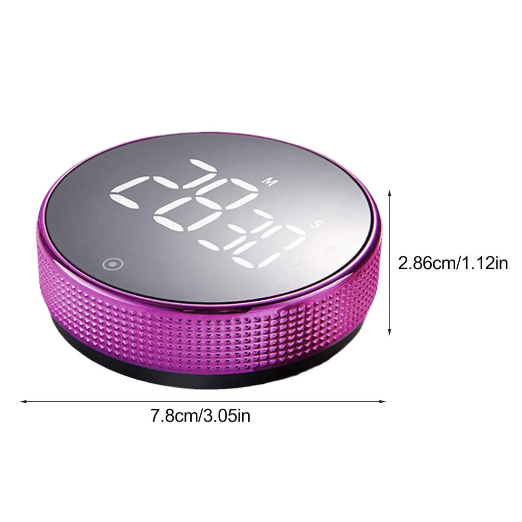 Timelux® Magnetic Digital Kitchen Timer | LED Stopwatch with Alarm for Cooking, Study & Shower Countdown