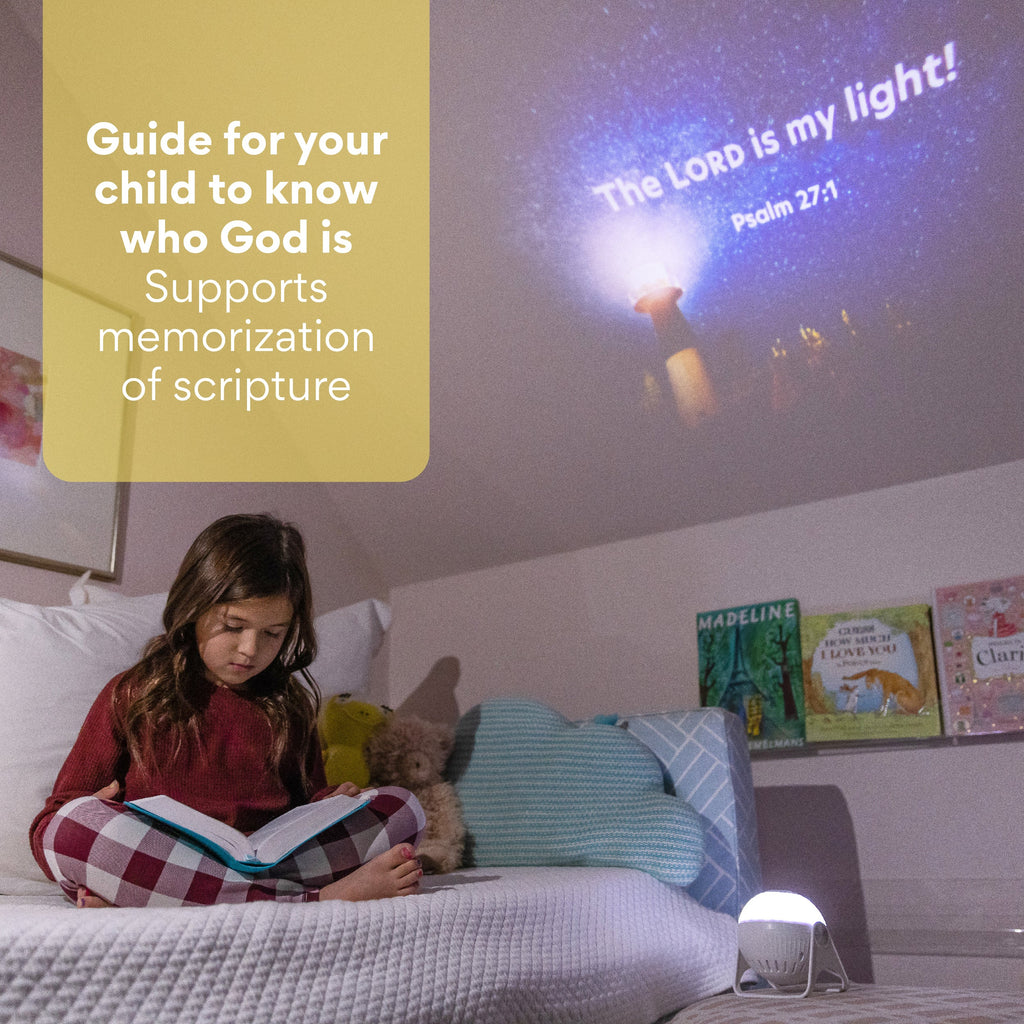 HaloVerse™ Light of Faith Projector Starter Kit – Includes 6 Inspiring Bible Verse Discs for Daily Reflection & Home Ambience