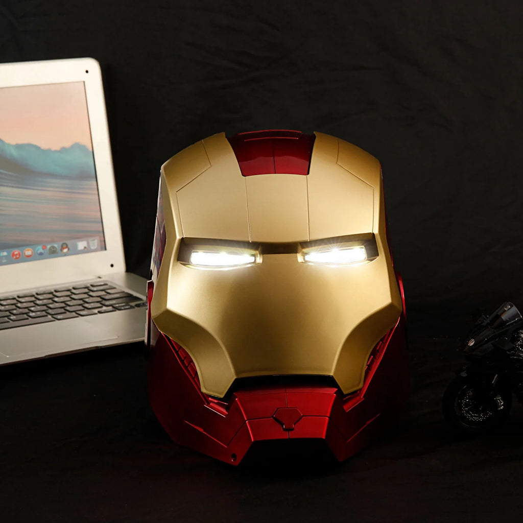 Marvel® Avengers Iron Man Helmet | LED Light-Up 1:1 Cosplay Action Figure